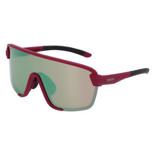 Smith BOBCAT Unisex-Sonnenbrille Vollrand Monoscheibe Kunststoff-Gestell, rot