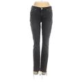 Hudson Jeans Jeans - Low Rise Skinny Leg Denim: Gray Bottoms - Women's Size 27 - Black Wash