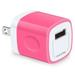 Charger Block USB Wall Charger Adapter AILKIN USB Fast Charging Cube Station Plug Charger Blocks iPhone Wall Charger Rose
