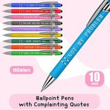 Office Pen Funny Insult Pen Decorative Ballpoint Pen Office Pen (10 Pieces)ï¼ˆ10mlï¼‰ Clearance Sales