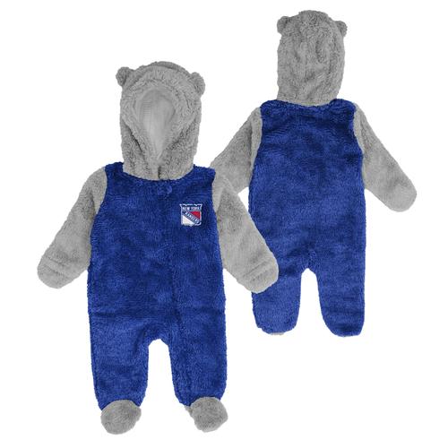 New York Rangers Game Nap Teddy Fleece Onsie - Neugeborene