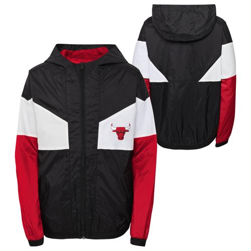 Chicago Bulls Pick Up Game Full Zip Windbreaker - Youth