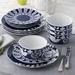 Noritake Bluefjord Set Of 4 Coupe Dinner Plates, 11" Porcelain China/Ceramic in Blue/White | 11 W in | Wayfair G032-406D