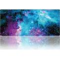 Large Galaxy Desk Mat Mouse Pad Big DeskPad Desk Cover Extended Cute Computer Mouse Pad XXL Big Office Desk Mouse Mat/Pad with Waterproof Surface-Optimized Gaming Surface (XXL-038 Blue Galaxy)