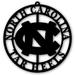 Black North Carolina Tar Heels 16'' Team Logo Cutout