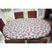 Rosalind Wheeler Deluxe Elastic Edged Flannel Backed Vinyl Fitted Table Cover - Colorful Butterfly Pattern Polyester/Plastic/Vinyl | 48 D in | Wayfair