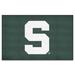 Green 59.5 x 94.5 x 0.25 in Area Rug - FANMATS Michigan State Spartans Ulti-Mat Rug Nylon | 59.5 H x 94.5 W x 0.25 D in | Wayfair 36390