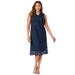 Plus Size Women's Lace Midi Dress by Jessica London in Navy (Size 16 W)