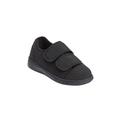 Extra Wide Width Women's The Extra Wide Microbacterial Walking Shoe by Comfortview in Black (Size 9 WW)
