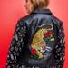 Torrid Jackets & Coats | Host Pick!!Betsey Johnson Faux Leather Embroidered Jacket | Color: Black | Size: 2x