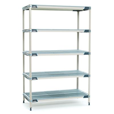 Metro 5X347GX3 MetroMax i Polymer Louvered Shelf Kit - 42"W x 18"D x 74"H