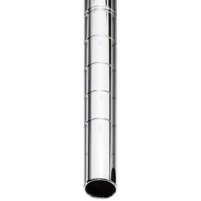 Metro 63UPS 61 13/16" Super Erecta Shelving Post w/ 2" Number Increments, Stainless Steel