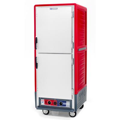 Metro C539-MDS-L Full Height Insulated Mobile Heated Cabinet w/ 35 Pan Capacity, 120v, Lip Load Slides, Red