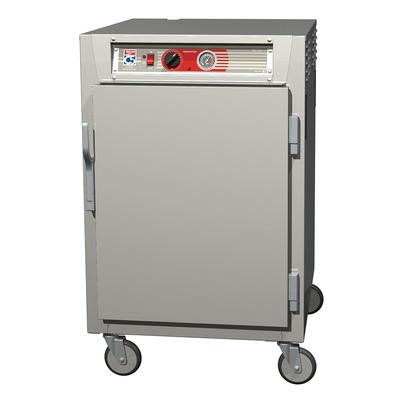 Metro C565-SFS-LPFC 1/2 Height Insulated Mobile Heated Cabinet w/ 17 Pan Capacity, 120v, Pass Thru, Solid/Clear Doors, Stainless Steel