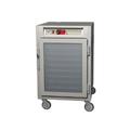 Metro C585-SFC-UPFC 1/2 Height Insulated Mobile Heated Cabinet w/ (8) Pan Capacity, 120v, Universal Wire Slides, Glass Doors, Stainless Steel
