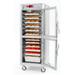 Metro C589-SDC-U Full Height Insulated Mobile Heated Cabinet w/ (17) Pan Capacity, 120v, Dutch Clear Doors, Stainless Steel