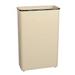 Rubbermaid FGWB96RAL 96 qt Rectangle Waste Basket - Metal, Almond, Rectangular, Almond Steel, Beige