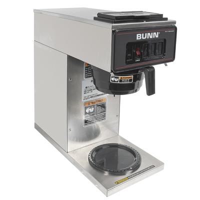 Bunn VP17-1 Medium Volume Decanter Coffee Maker - Pourover, 3 4/5 gal/hr, 120v, Single Warmer, Silver
