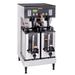 Bunn DUAL SH DBC BrewWISE Dual Satellite Coffee Brewer, Upper Faucet, Stainless, 208 240v/1ph, Silver