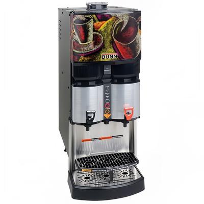 Bunn LCA-2 Ambient Liquid Coffee Dispenser w/ (2) Dispense Heads, Up To 100:1 Ratio, 120v, 2 Dispense Heads, 120 V, Black
