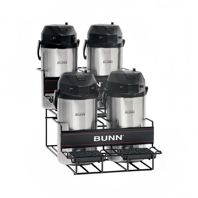 Bunn UNIV-4 APR Universal Airpot Rack, For 4 Airpots, Holds 2 Upper/2 Lower, Vinyl-Coated Steel Wire