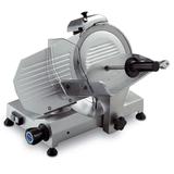 Eurodib MIRRA300P Manual Meat Commercial Slicer w/ 12" Blade, Belt Driven, Aluminum, 1/3 hp, 120V With Safety, Chrome