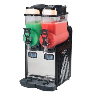Eurodib OASIS2 Frozen Drink Machine w/ (2) 2 3/5 gal Bowls, 16"W, 110v, (2) 2.6-gal. Bowls, Air Cooled, Black