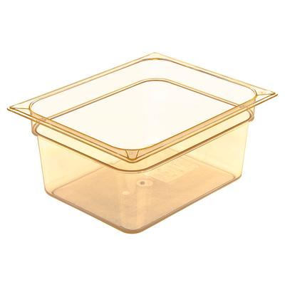 Carlisle 10422B13 6"D Half Size High Temp Food Pan - Stackable, Amber