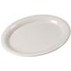 Carlisle 3308642 9-1/2" x 7-1/4" Oval Sierrus Platter - Melamine, Bone White