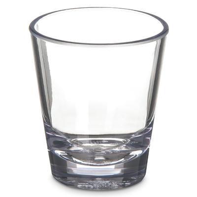 Carlisle 560107 1 1/2 oz Alibi Shot Glass - SAN Plastic, Clear