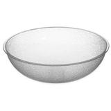 Carlisle 721207 12" Round Salad Bowl w/ 5 1/2 qt Capacity, Polycarbonate, Clear