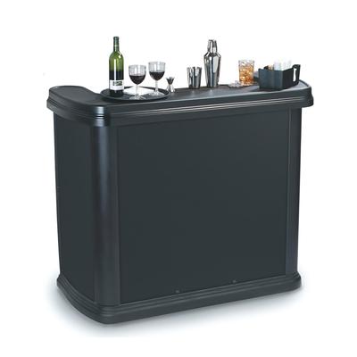 Carlisle 755003 56" Maximizer Portable Bar - 15 gal Ice Bin, Polyethylene, Black