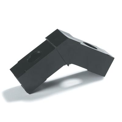 Carlisle 900131 Sneeze Guard Assembly Block - 1" Square, 30 Angle, Polycarbonate, Gray, 30 Degree Angle