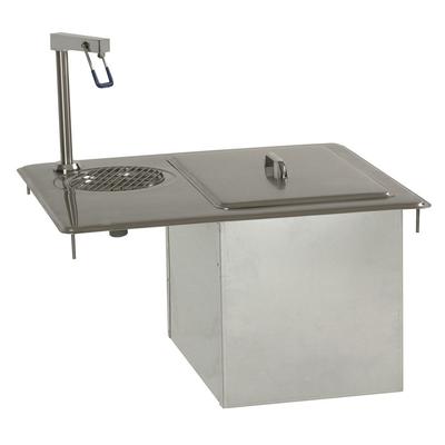 Delfield 204 24" x 21" Drop In Ice Bin w/ 45 lb Capacity - Insulated, Stainless Steel