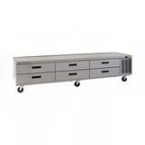 Delfield F29110CP 110 1/4" Chef Base w/ (6) Drawers - 115v, Silver