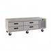 Delfield F2962CP 62 1/4" Chef Base w/ (4) Drawers - 115v, Silver