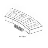 Delfield N8776-R 73 7/10" Drop In Hot Food Table w/ (4) Wells, 208 230v/1ph, Silver