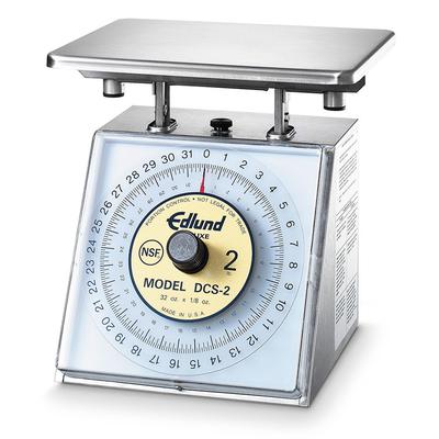 Edlund DCS-2 Scale, Portion Control, Rotating Dial, 32 oz X 1/8 oz, Stainless Steel