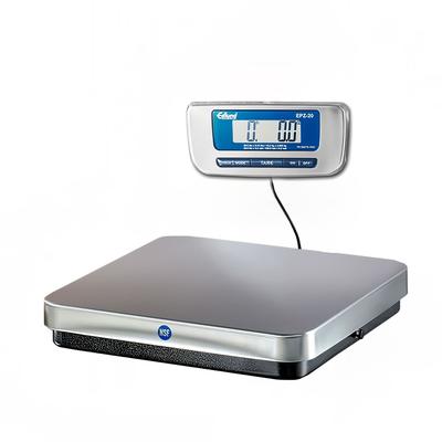 Edlund EPZ-20F 20 lb Digital Pizza Scale w/ Base Mounted Front Tar Button, Stainless, Stainless Steel
