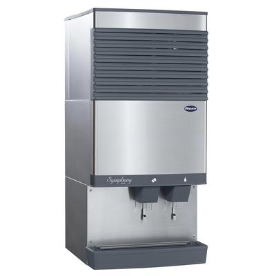 Follett 110CT425A-L Symphony Plus 425 lb Countertop Nugget Ice & Water Dispenser for Commercial Ice Machines - 90 lb Storage, Cup Fill, 115v, Stainless Steel