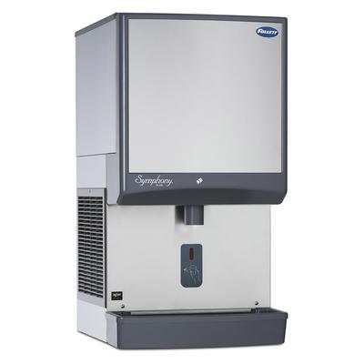 Follett 25CI414W-SI 380 lb Countertop Nugget Ice Dispenser for Commercial Ice Machines - 25 lb Storage, Cup Fill, 115v, 425 lb. Daily Production, Infrared SensorSAFE, Stainless Steel