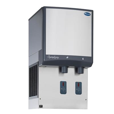 Follett 25HI425A-S0-00 Symphony Plus 425 lb Wall Mount Nugget Ice & Water Dispenser for Commercial Ice Machines - 25 lb Storage, Cup Fill, 115v, Infrared SensorSAFE, Stainless Steel