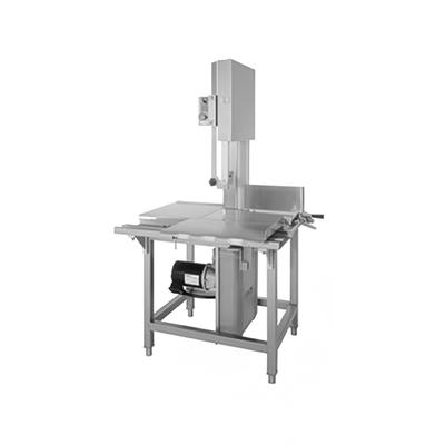 Hobart 680118 Meat Saw w/ Vertical Blade - 16" Pulleys, 4150 fpm, Open Frame, 200-230v/3ph, Stainless Steel
