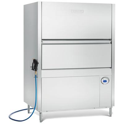 Hobart PW20-1 High Temp Door Type Dishwasher w/ 20 Racks/hr Capacity, Built-in Booster, 208-240v/3ph, Booster Heater, Stainless Steel