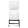 Merrychef STACK19 19" Single Oven Cart w/ Heavy-Duty Stem Casters, For e4 or e4s, Stainless Steel