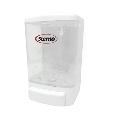 Sterno 70422 1000 mL Wall Mount Manual Gel Hand Sanitizer Dispenser - Plastic, White