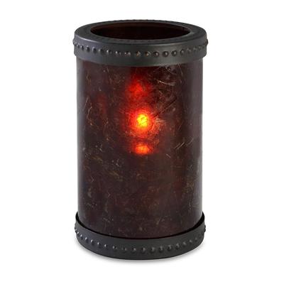 Sterno 80308 Madison Candle Lamp - 3 1/8"D x 5"H, Glass, Amber/Bronze, Brown