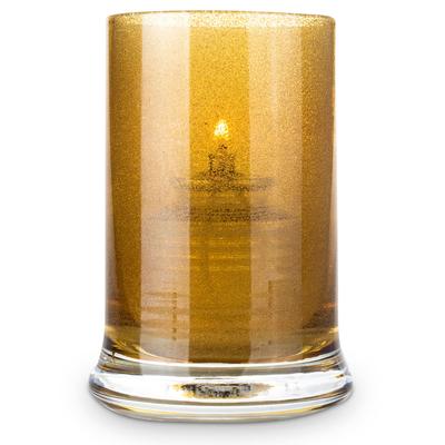 Sterno 80560 Siren Candle Lamp - 3"D x 4 1/2"H, Glass, Gold