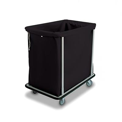 Forbes Industries 1112-B Laundry Cart w/ (12) Bushel Capacity & Black Vinyl Bumper - Black Cloth Bag, Steel Frame