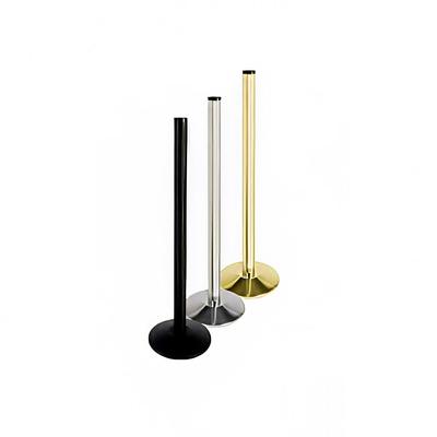 Forbes Industries 2709 48"H Crowd Control Stanchion - No Belt, Steel, Gold Anodized